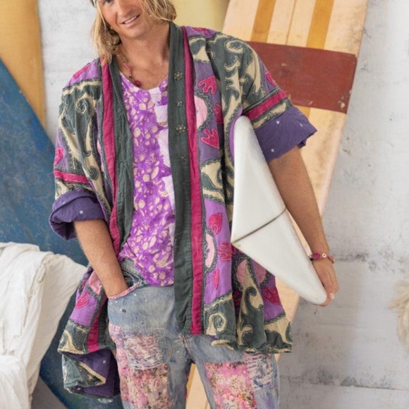 💜APPLIQUE’ HIPPIE COAT💜 - Picture 1 of 7